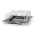 Fineline Settings Clear Square Dinner Plate Lid 109-L
